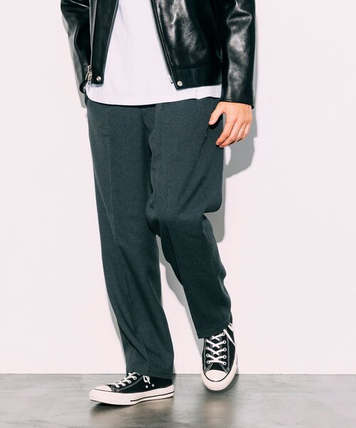 FREAK'S STORE（フリークスストア）の「ウールライク イージースラックス（スラックス・メンズ・ブラック/ネイビー/グレー・SMALL/LARGE/MEDIUM）」の17枚目の写真