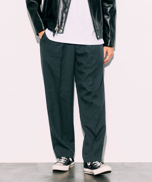 FREAK'S STORE（フリークスストア）の「ウールライク イージースラックス（スラックス・メンズ・ブラック/ネイビー/グレー・SMALL/LARGE/MEDIUM）」の18枚目の写真