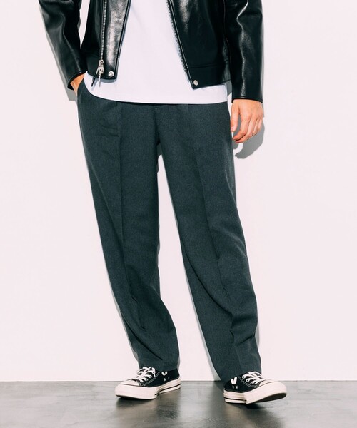 FREAK'S STORE（フリークスストア）の「ウールライク イージースラックス（スラックス・メンズ・ブラック/ネイビー/グレー・SMALL/LARGE/MEDIUM）」の20枚目の写真