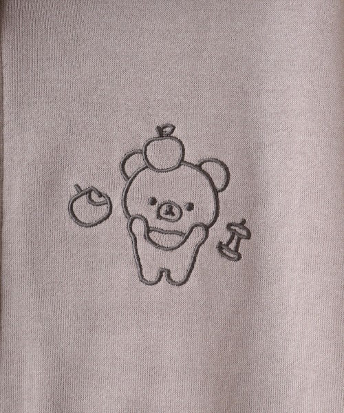 FUNALIVE(ファンアライブ)の「Rilakkuma 裏毛フルジップパーカー(パーカー・メンズ・グレー系1/カーキ/ブラック/ナチュラル/杢グレー/ライトブラウン/ネイビー・M/S/L)」の16枚目の写真