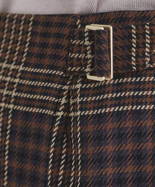 index（インデックス）の「◆チェックAラインスカート【洗濯機洗い可/イージーアイロン】（スカート・レディース・ブラウン系その他2/ネイビー系1・36/38/40/42）」の7枚目の写真