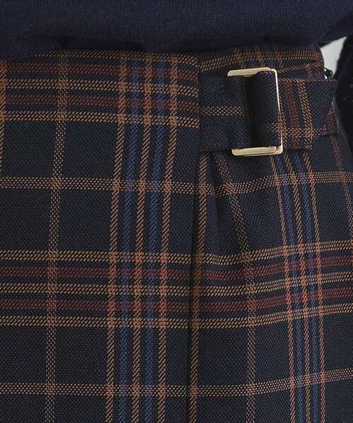 index（インデックス）の「◆チェックAラインスカート【洗濯機洗い可/イージーアイロン】（スカート・レディース・ブラウン系その他2/ネイビー系1・36/38/40/42）」の11枚目の写真
