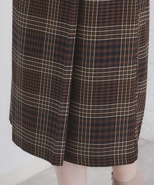 index（インデックス）の「◆チェックAラインスカート【洗濯機洗い可/イージーアイロン】（スカート・レディース・ブラウン系その他2/ネイビー系1・36/38/40/42）」の19枚目の写真