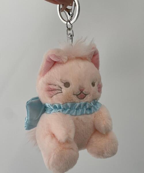 WEGO（ウィゴー）の「WEGO/おめかしcatぬいぐるみキーホルダー（キーホルダー・レディース・ホワイト/パープル/ピンク・FREE）」の10枚目の写真