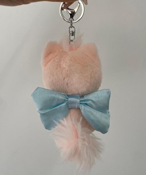 WEGO（ウィゴー）の「WEGO/おめかしcatぬいぐるみキーホルダー（キーホルダー・レディース・ホワイト/パープル/ピンク・FREE）」の11枚目の写真