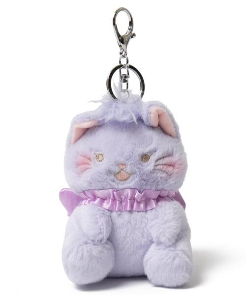 WEGO（ウィゴー）の「WEGO/おめかしcatぬいぐるみキーホルダー（キーホルダー・レディース・ホワイト/パープル/ピンク・FREE）」の14枚目の写真