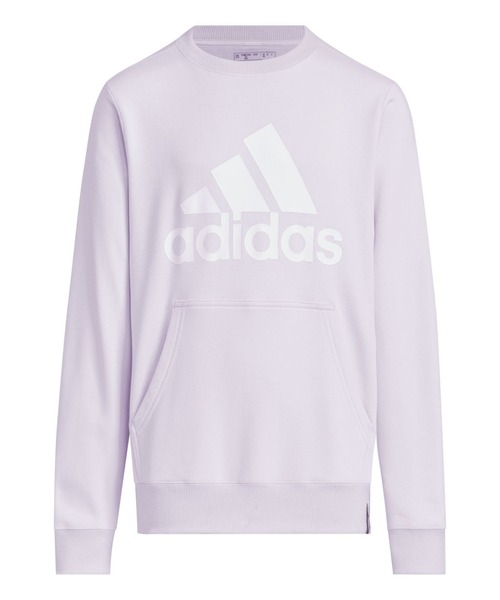 adidas（アディダス）の「アディダス adidas キッズ エッセンシャルズ プラス ルーズフィット ビッグロゴ フレンチテリー スウェットシャツ（スウェット・キッズ・グレー/ブラック/ネイビー/ブルー系その他/ラベンダー/レッド・110cm/120cm/130cm/140cm/150cm/160cm）」の5枚目の写真