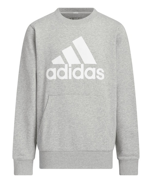 adidas（アディダス）の「アディダス adidas キッズ エッセンシャルズ プラス ルーズフィット ビッグロゴ フレンチテリー スウェットシャツ（スウェット・キッズ・グレー/ブラック/ネイビー/ブルー系その他/ラベンダー/レッド・110cm/120cm/130cm/140cm/150cm/160cm）」の3枚目の写真