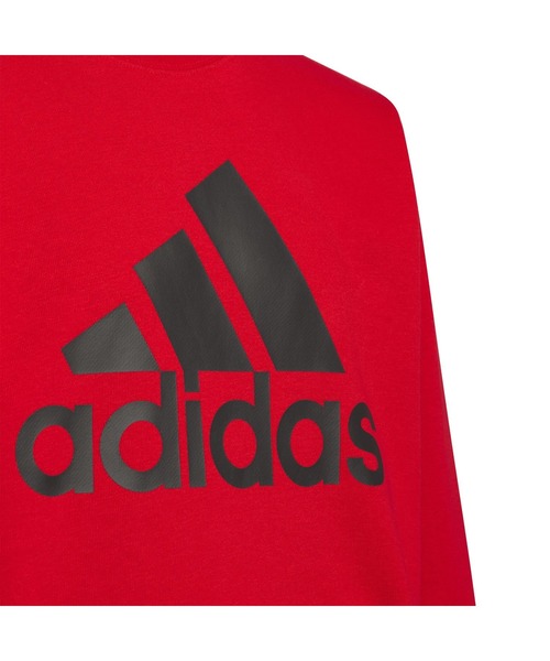 adidas（アディダス）の「アディダス adidas キッズ エッセンシャルズ プラス ルーズフィット ビッグロゴ フレンチテリー スウェットシャツ（スウェット・キッズ・グレー/ブラック/ネイビー/ブルー系その他/ラベンダー/レッド・110cm/120cm/130cm/140cm/150cm/160cm）」の16枚目の写真