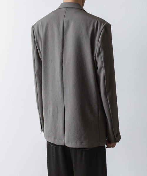 VEIN （ヴェイン）の「PE カルゼ 2B JKT / PE KERSEY 2B JKT（テーラードジャケット・メンズ・ブラック/ライトベージュ/グレー・1/2/3）」の9枚目の写真