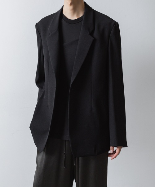 VEIN （ヴェイン）の「PE カルゼ 2B JKT / PE KERSEY 2B JKT（テーラードジャケット・メンズ・ブラック/ライトベージュ/グレー・1/2/3）」の13枚目の写真