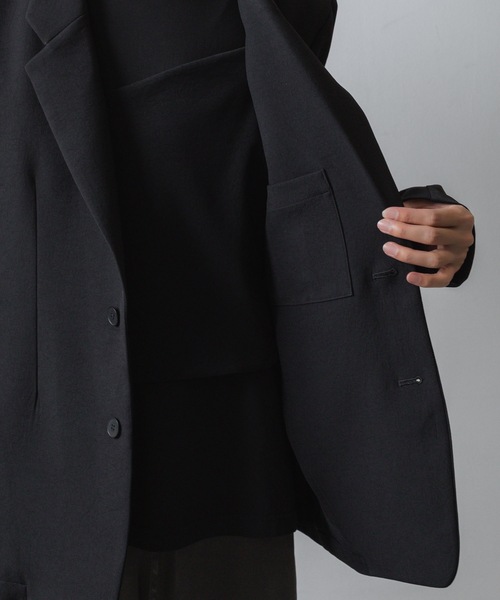 VEIN （ヴェイン）の「PE カルゼ 2B JKT / PE KERSEY 2B JKT（テーラードジャケット・メンズ・ブラック/ライトベージュ/グレー・1/2/3）」の14枚目の写真