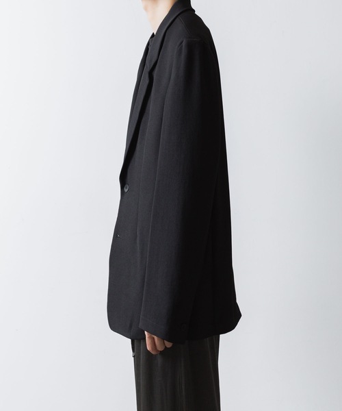 VEIN （ヴェイン）の「PE カルゼ 2B JKT / PE KERSEY 2B JKT（テーラードジャケット・メンズ・ブラック/ライトベージュ/グレー・1/2/3）」の17枚目の写真