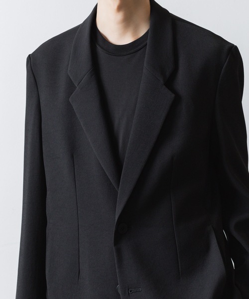 VEIN （ヴェイン）の「PE カルゼ 2B JKT / PE KERSEY 2B JKT（テーラードジャケット・メンズ・ブラック/ライトベージュ/グレー・1/2/3）」の19枚目の写真