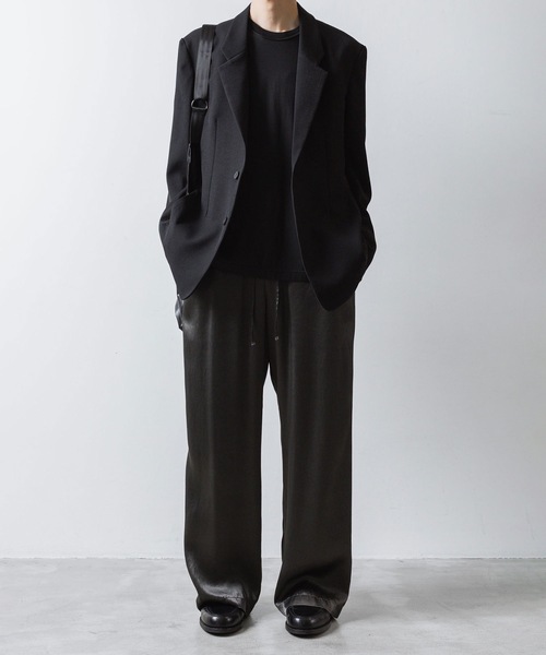 VEIN （ヴェイン）の「PE カルゼ 2B JKT / PE KERSEY 2B JKT（テーラードジャケット・メンズ・ブラック/ライトベージュ/グレー・1/2/3）」の22枚目の写真