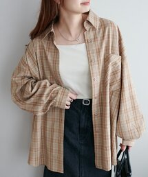 【WEB限定】チェックビッグシャツ