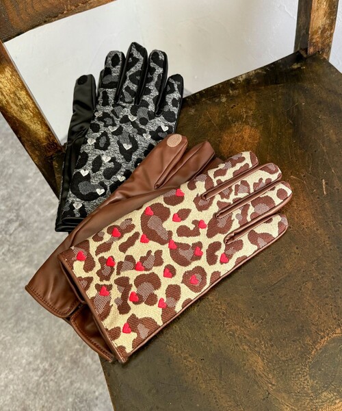 Casselini（キャセリーニ）の「【CASSELINI/キャセリーニ】 ジャガード柄×刺しゅうグローブ（手袋・レディース・ブラウン系その他/ブラック系その他/グレー系その他2/ベージュ系その他2・FREE）」の5枚目の写真