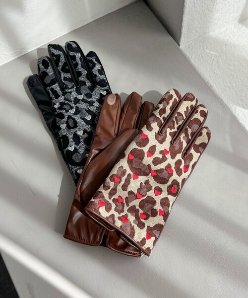 Casselini（キャセリーニ）の「【CASSELINI/キャセリーニ】 ジャガード柄×刺しゅうグローブ（手袋・レディース・ブラウン系その他/ブラック系その他/グレー系その他2/ベージュ系その他2・FREE）」の7枚目の写真