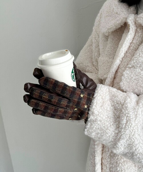 Casselini（キャセリーニ）の「【CASSELINI/キャセリーニ】 ジャガード柄×刺しゅうグローブ（手袋・レディース・ブラウン系その他/ブラック系その他/グレー系その他2/ベージュ系その他2・FREE）」の8枚目の写真