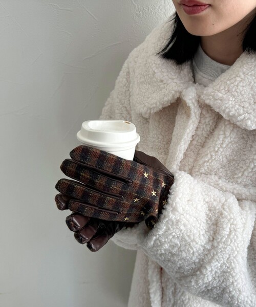 Casselini（キャセリーニ）の「【CASSELINI/キャセリーニ】 ジャガード柄×刺しゅうグローブ（手袋・レディース・ブラウン系その他/ブラック系その他/グレー系その他2/ベージュ系その他2・FREE）」の9枚目の写真