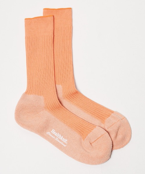 Healthknit(ヘルスニット)の「Healthknit/ヘルスニット リブパイル 靴下 2026新作 再入荷(ソックス/靴下・メンズ・カーキ/ブラック/ホワイト/ブルー/コーラル/パープル/ベージュ・25-27CM)」の10枚目の写真