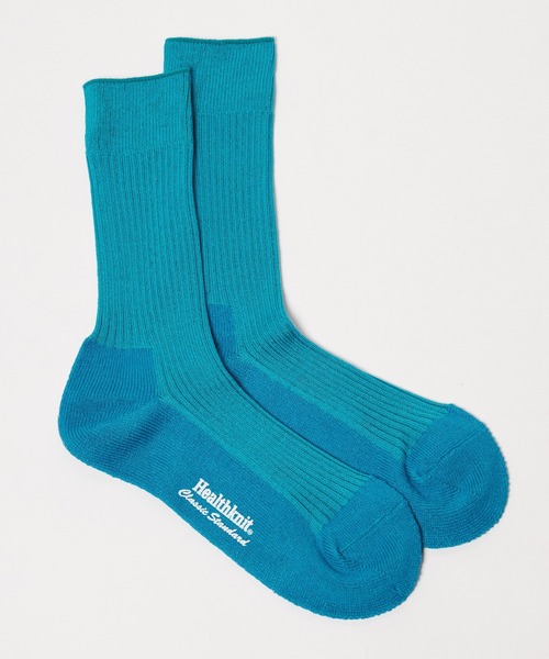 Healthknit(ヘルスニット)の「Healthknit/ヘルスニット リブパイル 靴下 2026新作 再入荷(ソックス/靴下・メンズ・カーキ/ブラック/ホワイト/ブルー/コーラル/パープル/ベージュ・25-27CM)」の11枚目の写真
