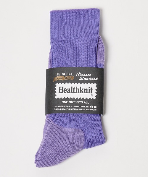 Healthknit(ヘルスニット)の「Healthknit/ヘルスニット リブパイル 靴下 2026新作 再入荷(ソックス/靴下・メンズ・カーキ/ブラック/ホワイト/ブルー/コーラル/パープル/ベージュ・25-27CM)」の14枚目の写真