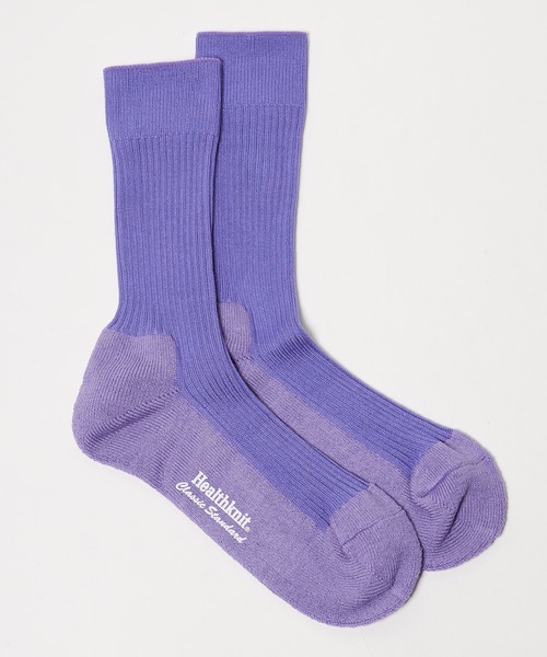 Healthknit(ヘルスニット)の「Healthknit/ヘルスニット リブパイル 靴下 2026新作 再入荷(ソックス/靴下・メンズ・カーキ/ブラック/ホワイト/ブルー/コーラル/パープル/ベージュ・25-27CM)」の15枚目の写真