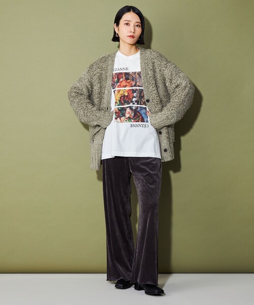 CITEN（シテン）の「＜CITEN＞ループフリンジカーディガン（カーディガン/ボレロ・レディース・ベージュ/ブラック/オフホワイト・FREE）」の10枚目の写真