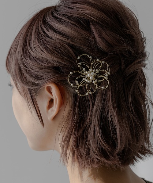 パール&花火結び水引ヘアコーム（ヘアピン）｜epic day（エピックデイ