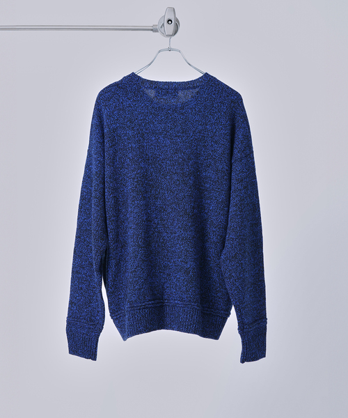 WISM（ウィズム）の「【NAMELESSNESS / ネームレスネス】Mix crew Knit