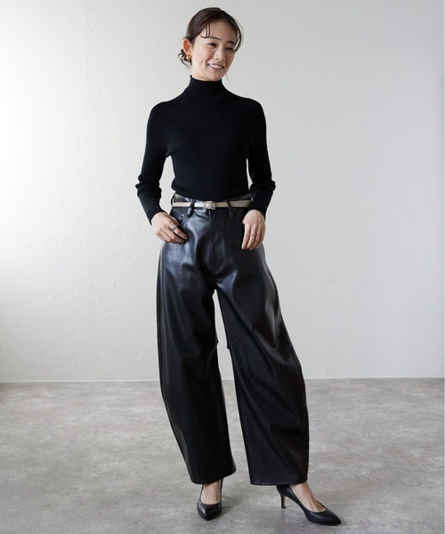 Lien Select(リエンセレクト)の「ノンホールスリムレザーベルト(ベルト・レディース・ブラック×シルバー/ベージュ系その他2/ベージュ系その他/ブラック×ゴールド・FREE)」の17枚目の写真