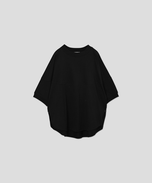 WHYTO.(ホワイト)の「「WHYTO. / ホワイト」 ROUND SWITCH TEE(Tシャツ/カットソー・レディース・ライラック/チャコールグレー/オフホワイト/ブラウン/ブラック/ライトブルー・36/38)」の3枚目の写真