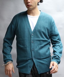 ８(eight)（エイト）の「カシミヤタッチVネックカーディガン（カーディガン/ボレロ）」