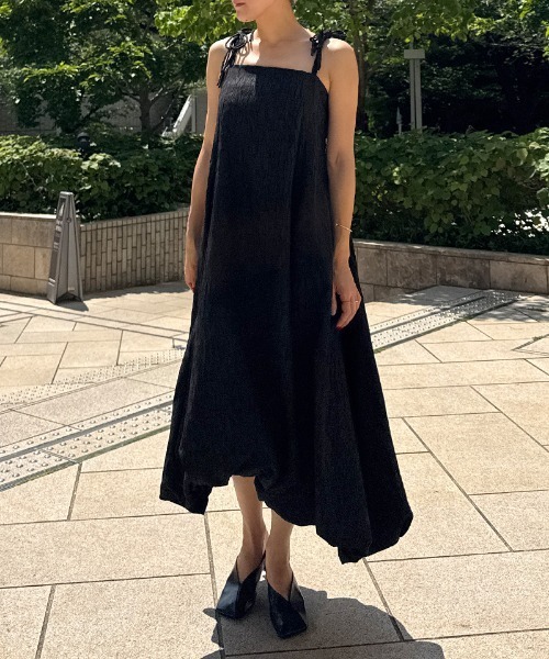 JENNE（ジェンヌ）の「ジャガードドーリーバルーンドレス（ワンピース・レディース・ブラック/イエロー・SMALL/MEDIUM/LARGE）」の4枚目の写真