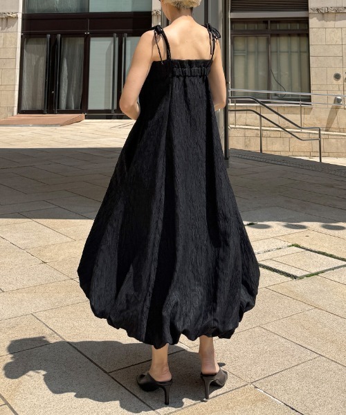 JENNE（ジェンヌ）の「ジャガードドーリーバルーンドレス（ワンピース・レディース・ブラック/イエロー・SMALL/MEDIUM/LARGE）」の5枚目の写真
