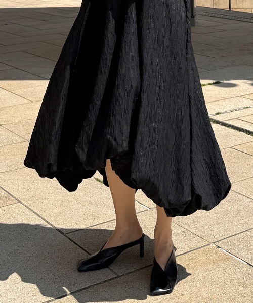 JENNE（ジェンヌ）の「ジャガードドーリーバルーンドレス（ワンピース・レディース・ブラック/イエロー・SMALL/MEDIUM/LARGE）」の7枚目の写真