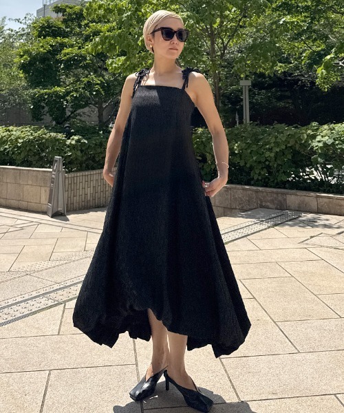 JENNE（ジェンヌ）の「ジャガードドーリーバルーンドレス（ワンピース・レディース・ブラック/イエロー・SMALL/MEDIUM/LARGE）」の12枚目の写真