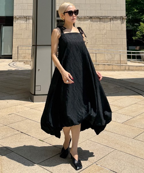 JENNE（ジェンヌ）の「ジャガードドーリーバルーンドレス（ワンピース・レディース・ブラック/イエロー・SMALL/MEDIUM/LARGE）」の13枚目の写真