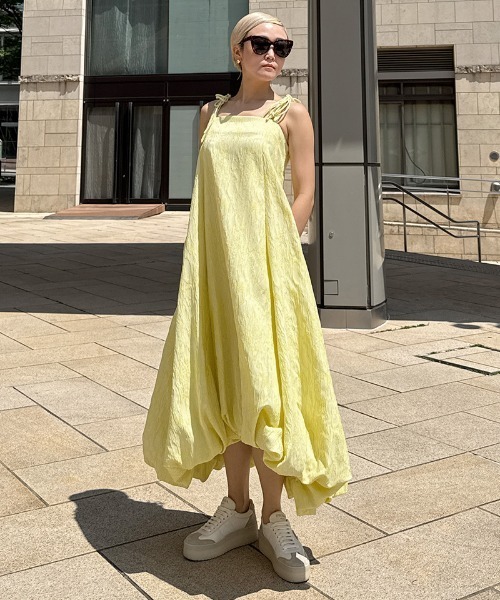 JENNE（ジェンヌ）の「ジャガードドーリーバルーンドレス（ワンピース・レディース・ブラック/イエロー・SMALL/MEDIUM/LARGE）」の14枚目の写真