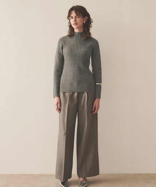 【セール】【洗える】ワイドリブニットプルオーバー（ニット/セーター）｜cloenc（クロエンス）