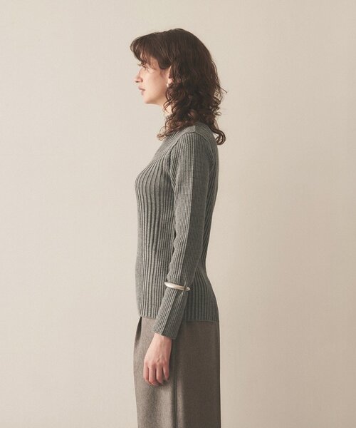 【セール】【洗える】ワイドリブニットプルオーバー（ニット/セーター）｜cloenc（クロエンス）