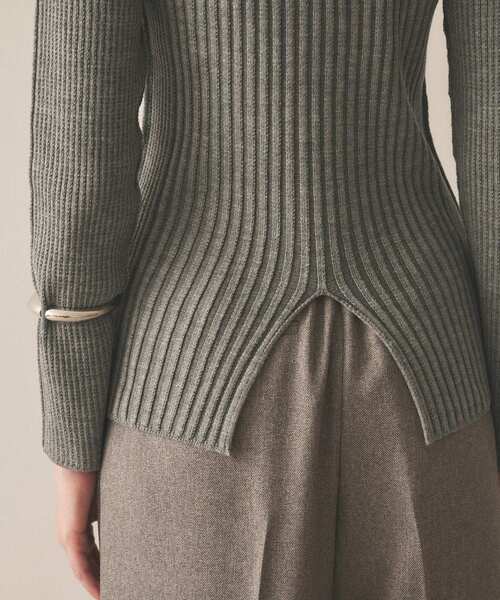 【セール】【洗える】ワイドリブニットプルオーバー（ニット/セーター）｜cloenc（クロエンス）