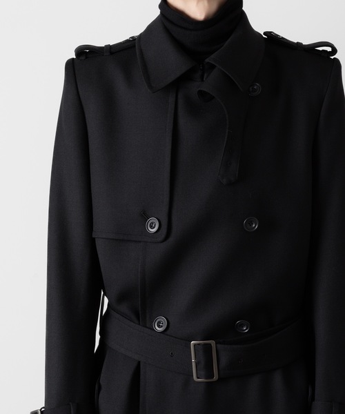 ato（アトウ）の「WOOL TRENCH COAT（トレンチコート・メンズ・ブラック/カーキ・48/46/44）」の12枚目の写真