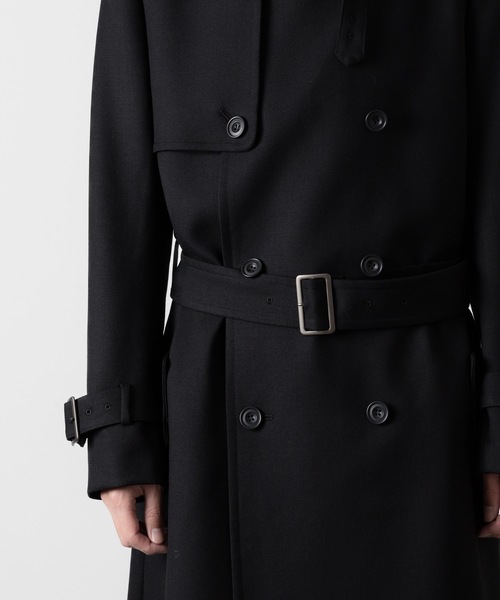 ato（アトウ）の「WOOL TRENCH COAT（トレンチコート・メンズ・ブラック/カーキ・48/46/44）」の15枚目の写真