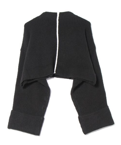 【セール】配色ラインクロップドオーバーサイズニット（ニット/セーター）｜each（イーチ）