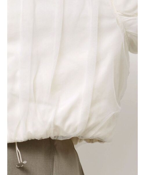 OUNNOUN（オウンノウン）の「【OUNNOUN】チュールレイヤードMA-1（MA-1・レディース・ブラック/アイボリー・MEDIUM/SMALL）」の13枚目の写真