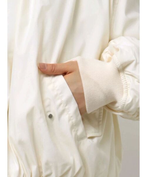 OUNNOUN（オウンノウン）の「【OUNNOUN】チュールレイヤードMA-1（MA-1・レディース・ブラック/アイボリー・MEDIUM/SMALL）」の9枚目の写真