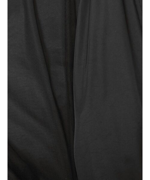 OUNNOUN（オウンノウン）の「【OUNNOUN】チュールレイヤードMA-1（MA-1・レディース・ブラック/アイボリー・MEDIUM/SMALL）」の6枚目の写真