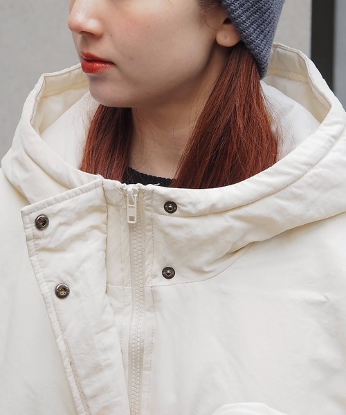 tiptop(ティップトップ)の「【ZOZO限定アイテム】ナイロンモンスターパーカーブルゾン(ブルゾン・レディース・アイボリー/ブラック・FREE)」の4枚目の写真